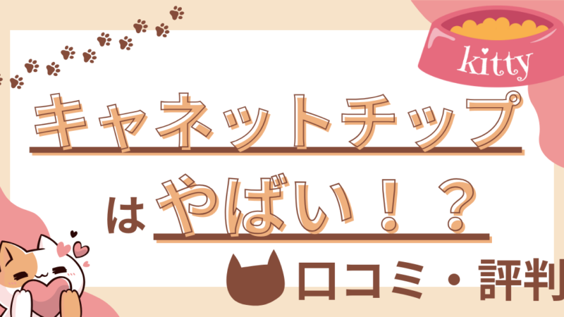 【猫の育て方アドバイザー監修】キャネットチップキャットフードの口コミや評判を徹底解説!使用感や評価もご紹介
